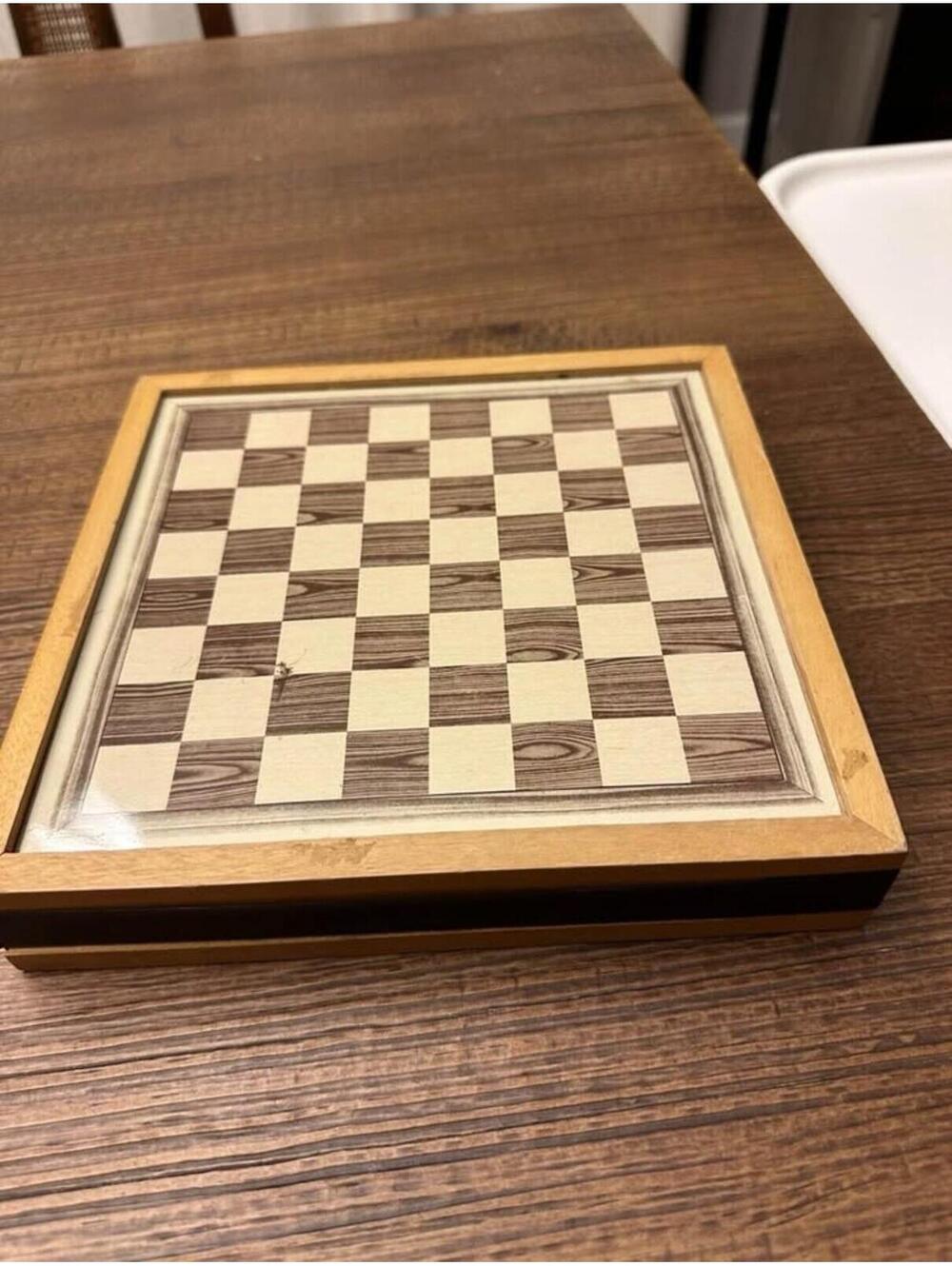 Vintage Magnetic Travel Chess Set 3 in 1 Chess Checkers Chinese Checkers